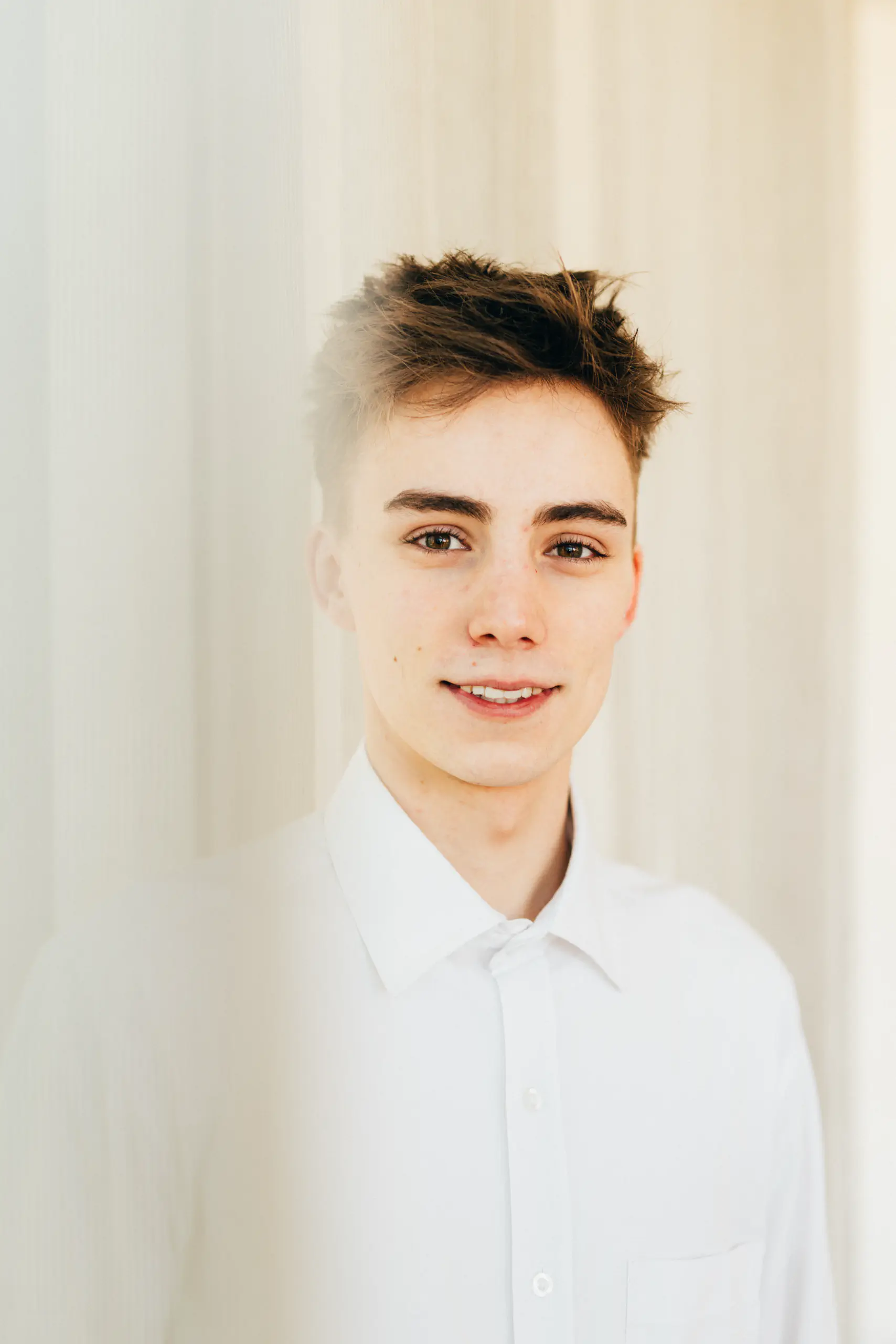 Portrait of a young man in a white shirt — Horto, Milan