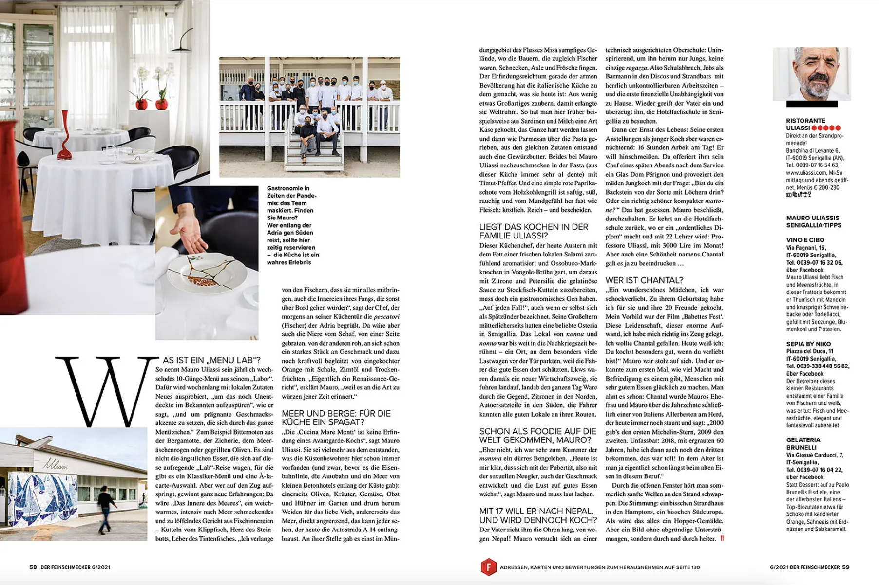 Mauro Uliassi - Chef of the month - Feinschmecker